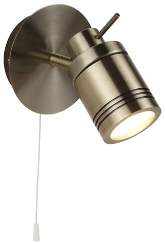 Searchlight Wand Spot Lampe Leuchte Antik Messing Edelstahl Küche Bade Zimmer Beleuchtung
