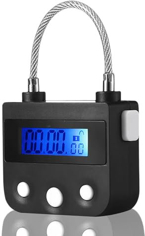 Zeitschloss Erotik MEOBOND Germany elektronisches Zeitschloss für Self Bondage, BDSM & Keuschheitsgürtel Bondage Zeitschloss für Verpackungseinheit 1er Pack