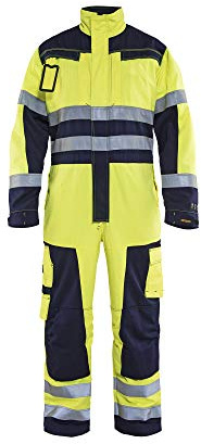 Blaklader 63781514 MULTINORM-OVERALLS, Gelb/Marine, grootte D108