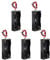 HALJIA, 5 contenitori per batterie AAA da 3 V e 2 batterie da 1,5 V, colore nero