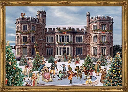 Adventskalender Weihnachtliches Schloß: Papier-Adventskalender