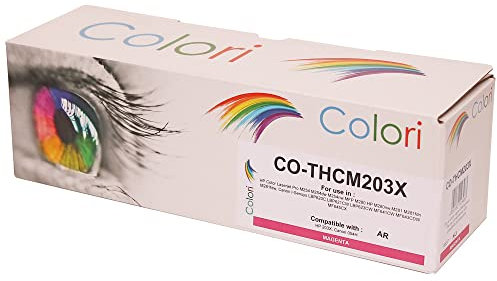 Alternativ Toner für HP 203X CF543X 203A CF543A Magenta für HP Color Laserjet Pro M254 M254dw M254nw HP Color Laserjet Pro MFP M280 M280nw M281 M281fdn M281fdw von Colori