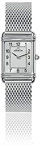Michel Herbelin Damen Analog Quarz Uhr mit Edelstahl Armband 17478/22BM