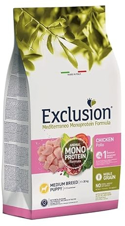 Exclusion Mediterraneo Noble Grain Puppy Huhn medium 3 kg