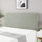 cover Bett Kopfteil Hussen/Bezug, Bettkopfteil Hussen Boxspringbezug Stepp Einfarbig Staubhülle Kopfbedeckungen Elastische All-Inclusive Kopfteilbezug Schlafzimmer Dekor Zypressengrün 120-140cm