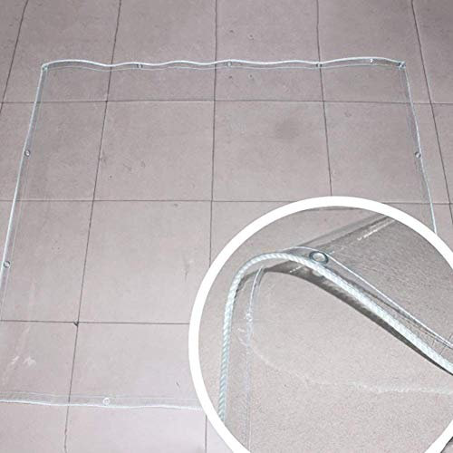 GJSN Mehrzweck-Abdeckung für den Außenbereich, wasserdicht, mit verstärkten Kanten, strapazierfähig, reißfest, für Dach/Veranda/Sukkulente Canopy, 0,5 mm – 1 x 2 m