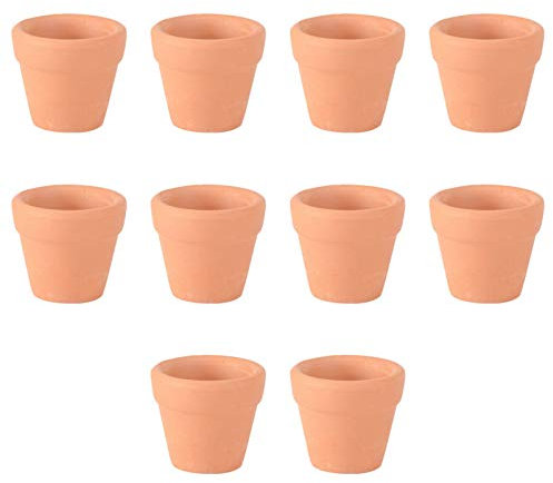 BESTonZON 12 Pièces Soucoupe en Terre Cuite tajine Terre Cuite Pot de Fleur en Pot de de pépinière jardinière de Fraises en Plantes d'intérieur décor s Vase