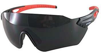Alpland Bergbrille, Gletscherbrille, Skibrille, Moutain glasses mit höchstem SF Schutz Cat4 (Matt schwarz-rot S1608)