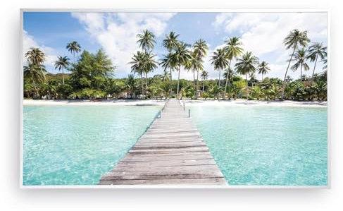 WANDURLAUB - Landschafts Bilder auf Acryl - XXL Bild - 50x38 cm Acrylglas - hochwertiger weißer Aluminum Rahmen inkl. Wandhalterung - Ultra HD Druck - Made in Germany - Steg Thailand 4