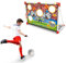 BAKAJI BakajiPorta da Calcio Giocattolo per Bambini Allenamento Rigori con Fori Punteggio in Tessuto Struttura in Plastica Gioco Sport Football Esterno Giardino con Pallone Dimensione 120 x 73,5 cm