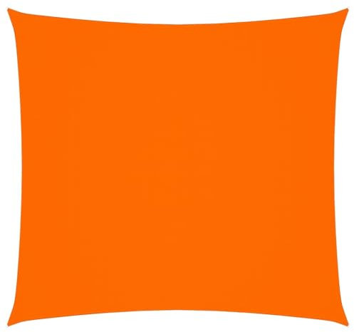 vidaXL Voile de Parasol Voile d'Ombrage Ecran Solaire de Jardin Store de Patio Terrasse Balcon Extérieur Tissu Oxford Carré 2,5x2,5 m Orange