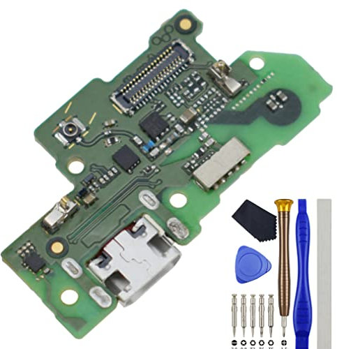 VEKIR ART-L28 USB Charger Port Charging Jack Connector Ribbon Flex Cable PCB Board Replacement for Huawei Y7p with Microphone microUSB 2.0