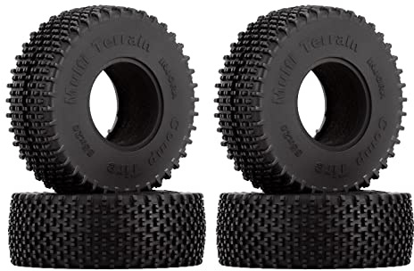 INJORA 1.0 Reifen Comp Pins Multi Terrains Rad 55 * 20mm für 1/18 1/24 RC Axial SCX24 AX24 Gladiator Bronco C10 Deadbolt JLU und Andere Raupenwagen