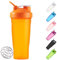 Litex Klassischer Shaker, ideal für Proteinshakes und Pre-Workout-Einsatz, 590 ml (orange)