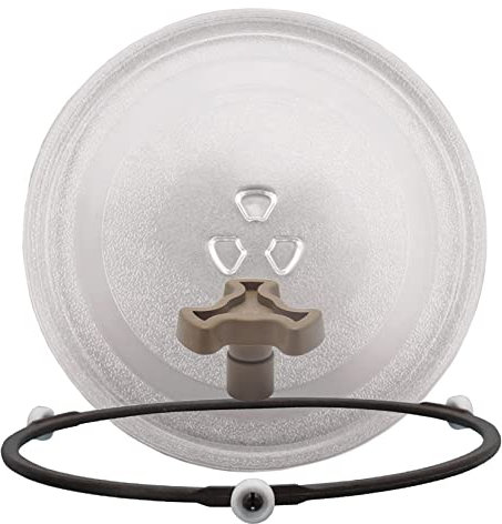 WORDFUN Microwave Turntable Round Tray Replacement, Microwave Oven Cooking Plate, Glass Turntable Tray, Microwave Oven Cooking Plate, Replace Microwave Glass Tray, 255mm 315mm