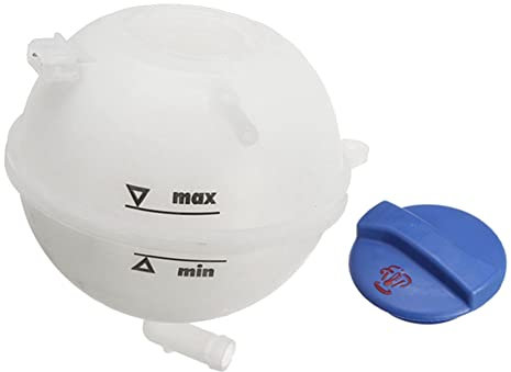 BEUON Tanque de ExpansióN de Refrigerante + Tapa para GOLF MK2 MK3 Saloon 1H0121407A 357121407A