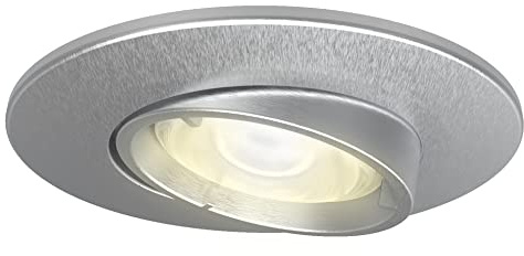4lite Fire-Rated Indoor Downlight (Satin Chrome) GU10 LED Spotlight with IP20 Rating - 4L1/2205-4yr Guarantee