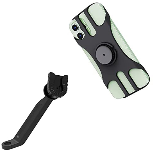 Handyhalterung Motorrad, Abnehmbar 360° Drehbare Motorrad Handyhalterung, Universal Handy Halterung für Allen Smartphone, Handyhalter Motorrad für E Scooter Rennrad MTB Roller Kinderwagen