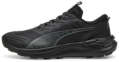 PUMA Electrify Nitro 3 TR, Road Running Shoe Uomo, Black-Mineral Gray, 41 EU