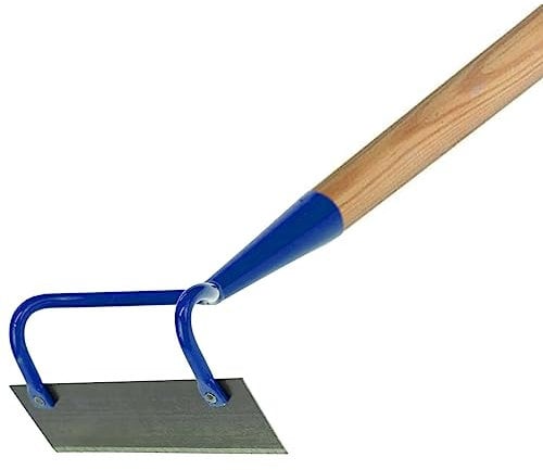 16 cm Wide Hoe Swan Neck Cultivator - Heavy-Duty Solid Steel Dutch Hoe with 120 cm Wooden Handle - Ideal for Digging, Weeding & Soil Cultivation - Rust-Resistant Gardening & Landscaping Tool