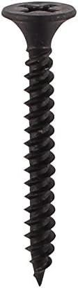 Drywall Screws Fine Thread For Plasterboard | 3.5mm x 30mm | Black Phosphate (400)