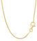 NKlaus 50cm Schlangenkette 925 Silber Gelbgold Vergoldet elegante Halskette filigrante Breite 0,9mm Collier 3,5g schwer 15119