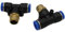 Raccordo pneumatico multiplo TE 1/4 – 8 mm IQS ad aria compressa (raccordo a T, R 1/4 – 8 mm)