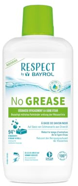 BAYROL Respect No Grease Entfernt Fettablagerungen für alle Pooloberflächen | Auf Basis von Schmierseife aus Olivenöl 94% natürliche Inhaltsstoffe, entfernt Fettfilm, Sonnencreme und Luftverschmutzung