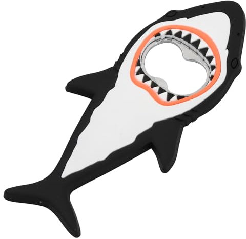 Anseom Apri squali, apribottiglie con magnete, apribottiglie apribottiglie, apribottiglie divertenti, accessori per birra e campeggio, regalo per uomini, papà, amico e barista