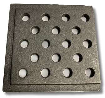 Rejilla de hierro fundido para chimeneas 16 x 16 x 1