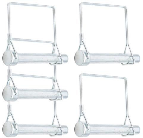 Hocansen Lot de 5 goupilles pliantes 6 x 50 mm - En acier au carbone - Tige carrée - Goupille de verrouillage - Pour remorque de ferme (12 x 80 mm/FX)