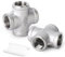 ERGAOBOY 2 pezzi 304 acciaio inox 1” femmina 4 vie croce tubo raccordo accoppiamento, raccordi per tubi femmina
