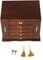 OUKANING 5 Schichten Braun Schmuckkasten Holz Mit Schubladen Abnehmbare, Vintage Schmuckbox Aus Holz, Schmuckschatulle Mit Spiegel, Robuste Scharniere, Geschenk (Typ 1)