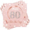 Wentsent 40 Stück Servietten 80. Geburtstag Rose Gold - Happy Birthday Milestone Tischdeko Papierservietten für Frau Feiern Party Jubiläum