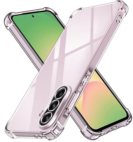 ivoler Klar Silikon Hülle für Samsung Galaxy A56 5G mit Stoßfest Schutzecken, Dünne Weiche Transparent Schutzhülle Flexible TPU Durchsichtige Handyhülle Kratzfest Case Cover