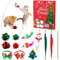 Tadoiooy Weihnachtsab Adventskalender 2024, 12 Tage Katzenspielzeug Weihnachtskalender, interaktiver Katzen -Adventskalender -Spielzeug für Katzenliebhaber