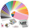 ZephyrCraft 44 Blatt Permanent Vinyl Sheets für Cricut 30,5x14 cm, 18 Farben Selbstklebende Vinylfolie mit 8 Transferfolien für Cricut Maschinen, DIY-Dekor und Sticker