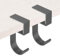 PATIKIL 2Pcs Purse Hook for Table, 5-Shaped Purse Hanger for Desk Portable Nail Free Heavy Duty Under Desk Handbag Holder Backpack Headphone Small Hook, Gray