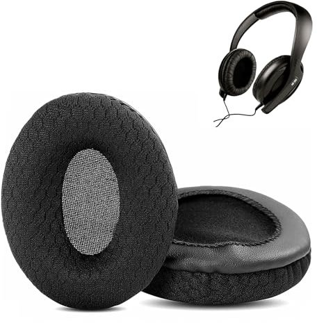 HAIZEEN Cuscinetti Auricolari compatibile con Sennheiser HD202 HD212 HD437 HD447 HD457 HD477 HD497 Cuffie Cuscinetti di ricambio (Tessuto Traspirante/Schiuma di Alta Qualità)