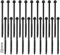 20 Pz Set di Viti per Legno, Viti 6,7 x 150 mm, Viti a Testa Esagonale, Viti Autofilettanti per Legno Metallo, Viti Autoperforanti per Truciolare, Carrozze Viti per Cartongesso (6,7 x 150 mm Nero)
