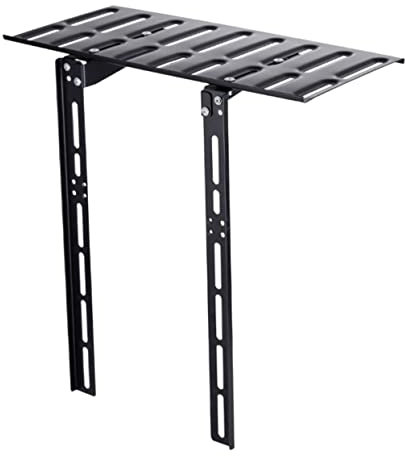 Cabilock Scatola Porta TV portatile mensola tv da parete cavo unità ripiani storage rack mobile tv mensola da parete supporto top per monitor tv acciaio laminato a freddo Black
