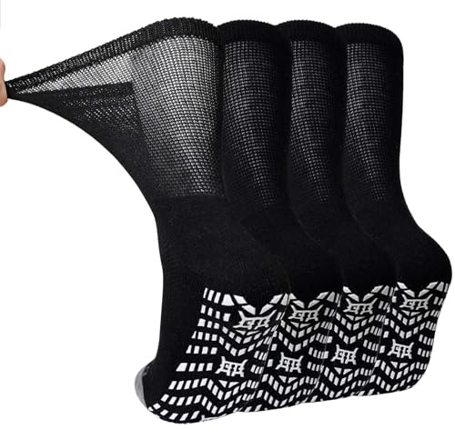 LOFIR Diabetikersocken Baumwolle Herren Damen: ohne Gummibund & ohne Naht Extra Weiter Diabetiker Socken Herrensocken Gesundheitssocken für Senioren Geschwollene Füße Schwangere
