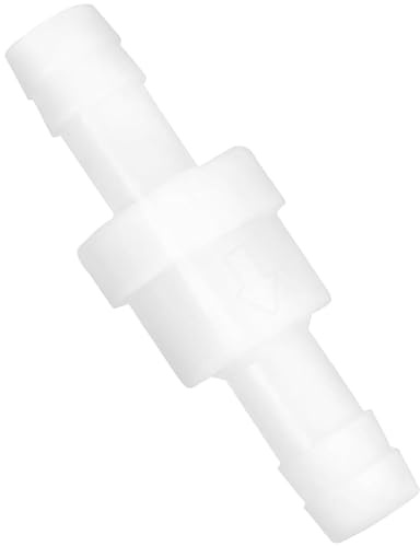 Bamyli Rückschlagventil 10 mm, Ideal für Waschmaschine! Rückschlagventil, Rückflussverhinderer. Mit Klemmbändern, für Wasser, Kraftstoff, Gas. Eignet sich für Waschmaschinen