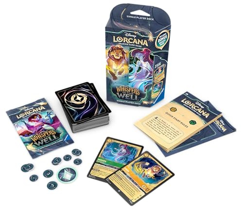 Ravensburger Disney Lorcana Trading Card Game for Adults and Kids Age 8 Years Up - Starter Deck A - Set 10: Whispers in the Well - Collectable TCG