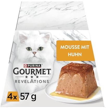 GOURMET Revelations Mousse, mit Huhn, 24er Pack (6 x 4 x 57g) | Katzenfutter nass