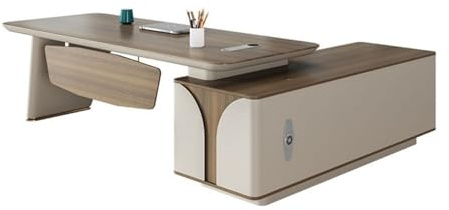 Pm2N4o6qRs Arbeitsplatz Designer-Chef-Schreibtisch, Büro-Supervisor, Manager, Moderne, einfache Möbel, groß(240 * 180 * 76cm)