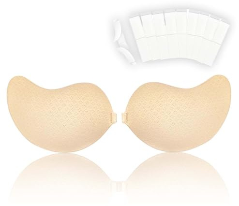 ORGOT Sticky Bra Push Up, Adhesive Strapless Bra for Women, Reusable Invisible Backless Stick on Bra, Self-Adhesive Bra for Strapless Backless Dress