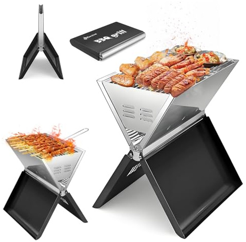 WRQIOO Klappgrill, Laptop Grill für Camping, Outdoor, Reise, Picknick