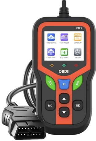 JUZELY Obd2 Diagnosis para Fiat Fiorino Idea Linea/Marea Sedan Estate, batería Pantalla 2,4,Solo Permite borrar y diagnosticar códigos de Error; no admite reprogramación