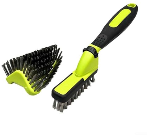Steel and Soft Bristle Brush for Rust Removal Heavy Duty Grill For Cleaning Paint Prep and Gentle Furniture Dusting (a)